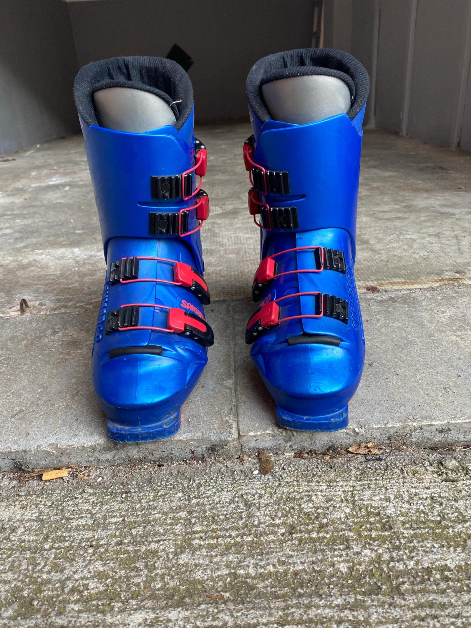 Botas de Esquí Sanmarco CX 333 - Azules/Rojo - Muy Buen Estado